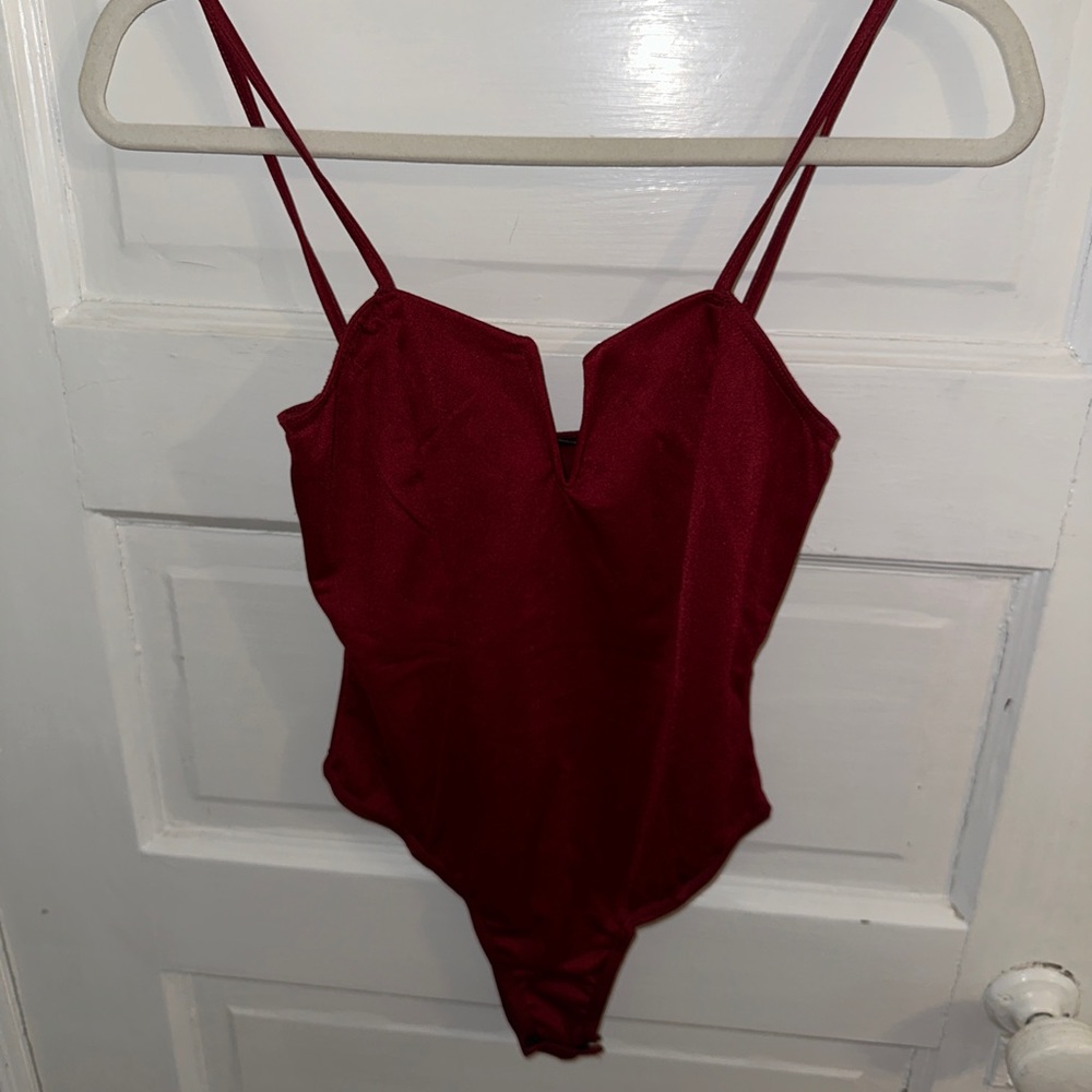 Maroon bodysuit
